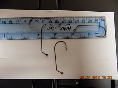 Eagle Claw Lazer Sharp 60° LIGHT WIRE ABERDEEN JIG HOOK, BRONZE 2272BM 4/0