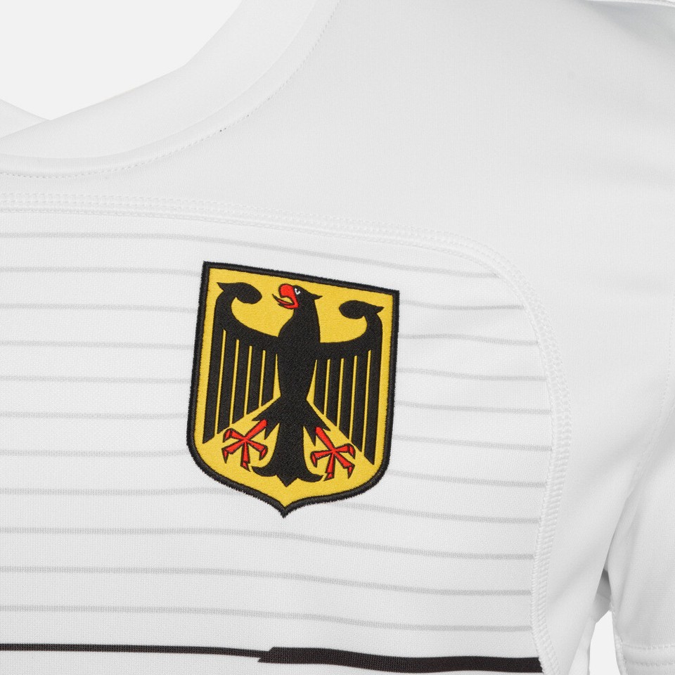 3872 Macron Germany Rugby Jersey Drv M17 Replica Away Shirt Blk Ss Sr
