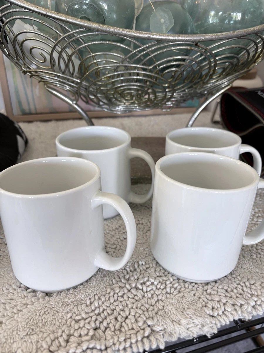 4 le creuset red stoneware coffee mugs Le Creuset Heritage Mugs13 fl. oz., Set of 4