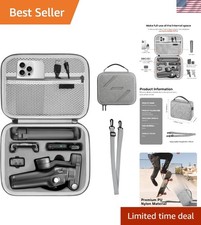 Nylon DJI Osmo Mobile 7P Case - Stylish Grey Shoulder Bag for Gimbal Accessories
