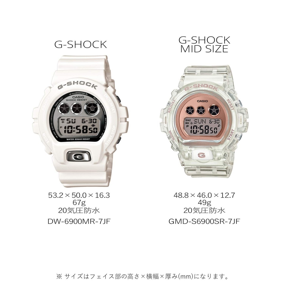 Unused CASIO G-SHOCK GMD-S6900SR-7JF Skeleton Pink Gold Men