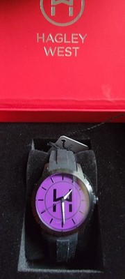 Hagley West Women's Black and Purple Watch from the Original 36 Collection
