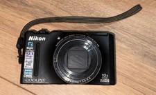 NIKON COOLPIX S8100 Black 12.1MP DIGITAL CAMERA Full HD - For Parts Or Repair