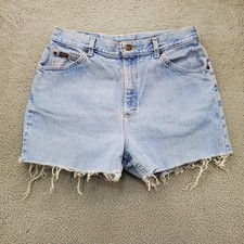 Vintage Riders By Lee Jean Shorts Womens 14P Measures 30x3 Cut Off Light Wash