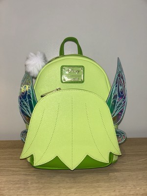 Loungefly Disney Peter Pan Tinker Bell Wings Figural Mini Rucksack Tasche Neu ohne Etikett