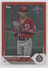 2023 Topps Pro Debut Red Foil 2/10 Brenner Cox #PD-128 1u6