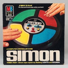 Milton Bradley Boxed Electronic Handheld Game - Simon - Complete but Untested