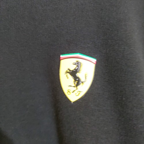 Puma Scuderia Ferrari Track Jacket Size XXL Black Red Full Zip - Picture 6 of 10