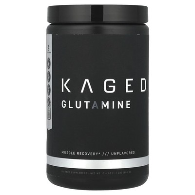 Glutamine, Unflavored, 17.6 oz (500 g)