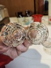 Vintage Set of 5 King's Thumb Pattern Cut Crystal Open Salt Cellar Dip Dish — photo 7