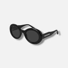 Balenciaga BB0074S Women Black Oval Sunglasses 50-25-140
