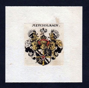 17. Jh Meychslrain Wappen Adel coat of arms heraldry Heraldik
