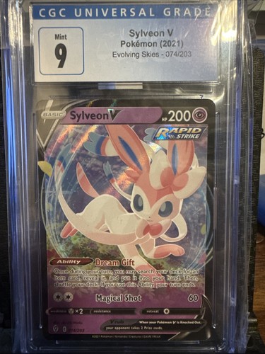 Sylveon V graded PSA 9 for sale on eBay