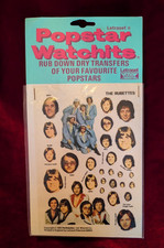 The Rubettes Letraset Action Transfers Rare 1975 Popstar Watchits Glam Rock