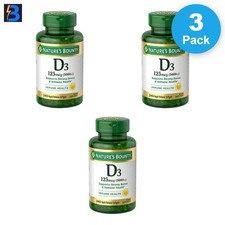 Nature s Bounty Vitamin D3 125mg - 240 Softgels 3 Pack , Exp. 7/28