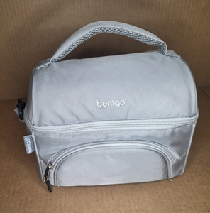 Bentgo Insulated Lunch Bag with 2 Stainless Steel Food Jars - Grey Travel Set