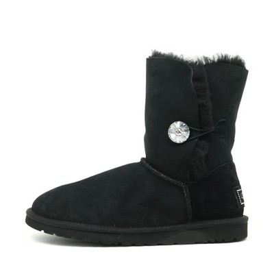 UGG Damen Classic Bailey Button Stiefel Lammfellfutter, Knopfakzent EU 40