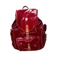 PARK Remi Lake Red Coated Canvas Backpack $595