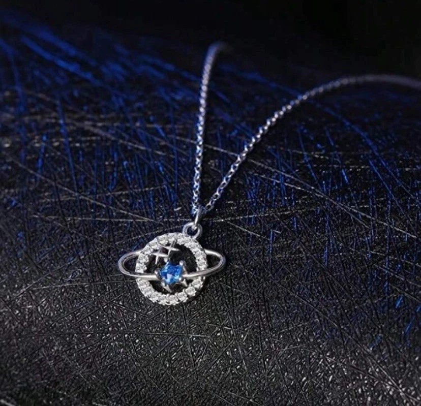 Regalo para Nieta - Collar Plata y Azul - Regalo Navidad Navidad Navidad Foto 2 de 4