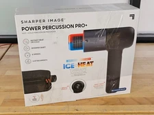 Sharper Image Power Percussion Pro+ Hot & Cold Percussion Massager Gun