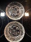 Set of 2 Vintage Federal Glass Pioneer Pattern Berry Bowls Excellent Condition