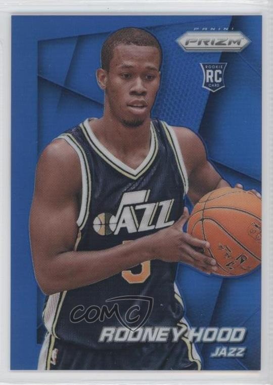2014-15 Panini Prizm Blue Prizm 32/99 Rodney Hood #270 Rookie RC 2d9
