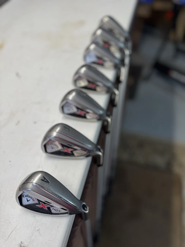 Callaway X Hot Irons “A” Flex Graphite Shafts New GolfPride. Grips. - Image 4 of 4