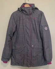 Wed'ze women ski jacket with adjustable hood and multiple pockets. Size XS.