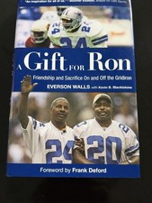 A Gift For Ron By Everson Walls, SIGNED/Autographed , 1st Ed. Dallas Cowboys
