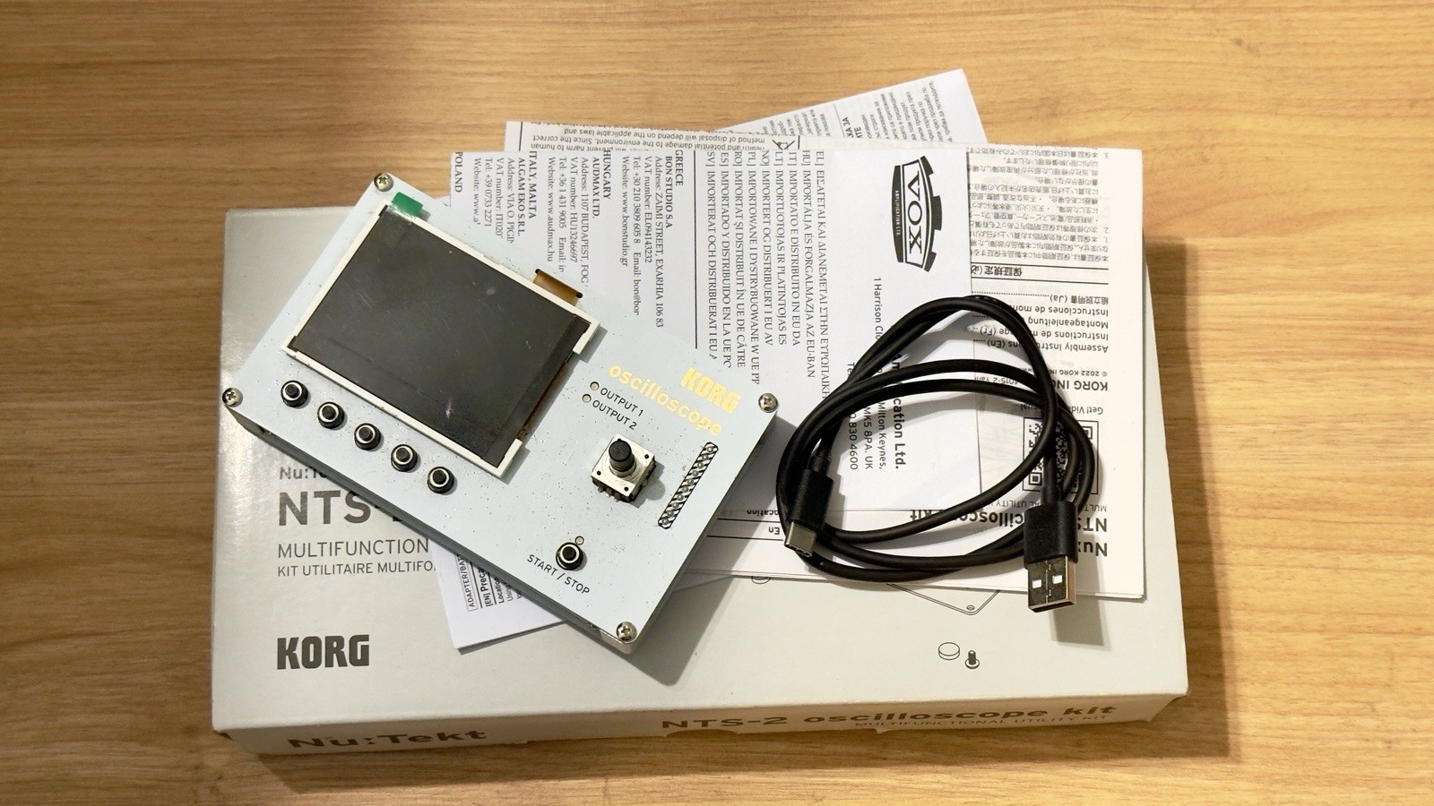 Korg Nu:tekt NTS-2 DIY Oscilloscope Kit Assembled Lightly Used