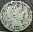 US 1915 Barber Quarter  **