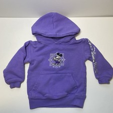 Disney 100 Years Anniversary Purple Embroidered Hoodie Size Kids 2