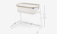 HALO BassiNest Lite Mesh Walls Easy Lowering Wall Lightweight Bassinet