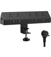 Desk Clamp Power Strip USB C,40W Total Fast Charging Station,4 PD 20W USB C Port