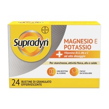 Supradyn Magnesio e Potassio, Integratore Stanchezza, Sali Minerali, 24 bst | Af