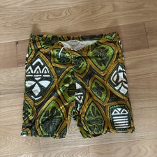 Vtg Racing Grew 60s Island Creations Swim Trunks Board Shorts Tiki Hippy