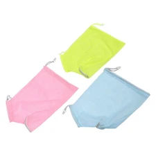  3 Pcs Anti-scratch Cat Bath Bag Breathable Mesh Shower Grooming Wrap