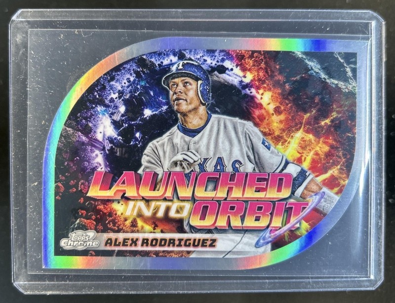 2024 Topps Cosmic Chrome Alex Rodriguez Launched Into Orbit #LIO-14 Rangers
