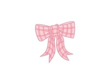 Happy Everything!™ - Pink Gingham Bow Mini Attachment - MINI-BOW-PK