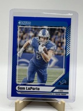 2024 Panini Donruss Sam LaPorta #213 Blue Press Proof Color Match Lions
