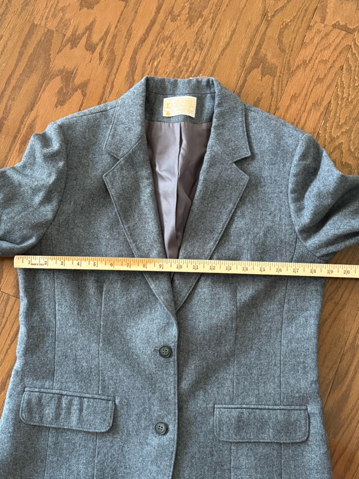 Pendleton Wool Blazer Jacket Grey 2 Button Womens… - image 6