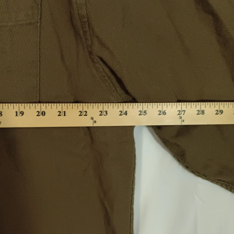 Camisa Eddie Bauer Pana Para Hombres XL Manga Larga Marrón Abotonada 100% Algodón Foto 4 de 4