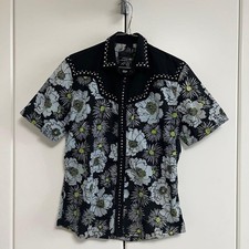 Prada 2012 SS Studded Shirt Short Sleeve Iconic Runway Piece Size 37 Archive