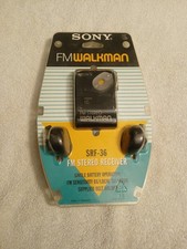 Sony Walkman SRF-36 FM Stereo Receiver Portable Radio Headphones New Vintage