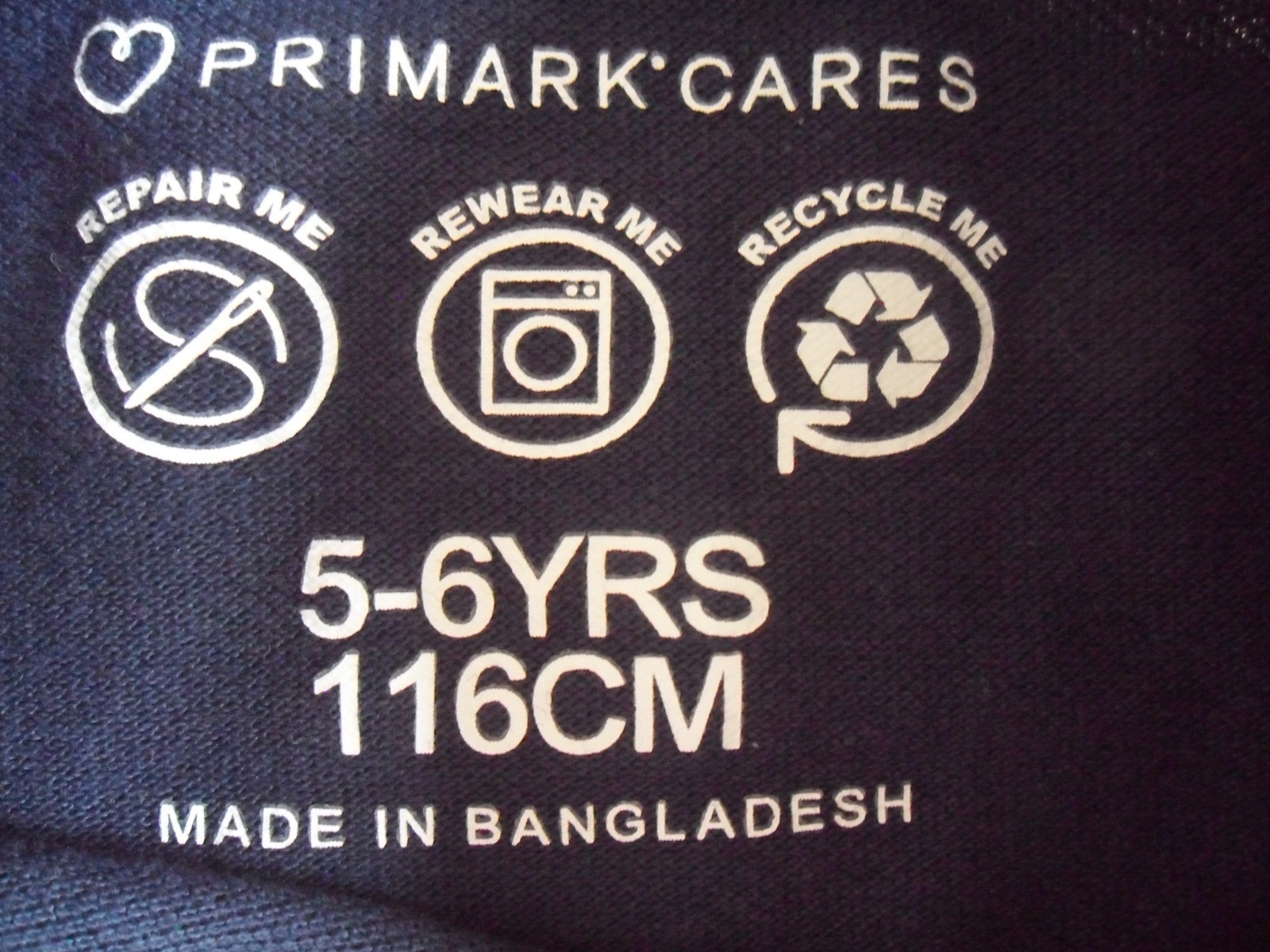 3 x Boys Primark plain T-shirt top, textured bundle - Age 5-6 Years image 5