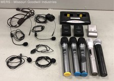 Lot Of 5 Microphones With Various Adapters  Accessories