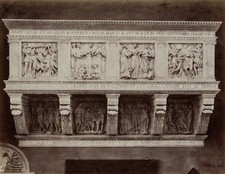 FRATELLI ALINARI (19.Jhd), Cantoria di Luca della Robbia, Florenz, um 1880, Albu