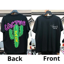 Cactus Jack Hip Hop T-Shirt Travis Scott Graphic Cotton Tee Streetwear Top