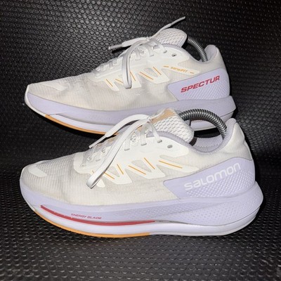 Salomon Spectur White Purple Heather Running Athletic Shoes Womens Size 8.5