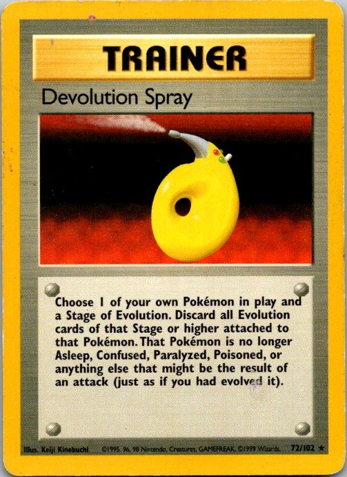 Devolution Spray Rare Base Set (Shadowless) 072/102 LP